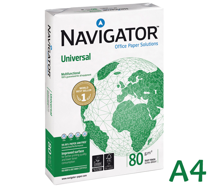 Бумага офисная Navigator Universal класса А,  А4, 80 г/м², 500л
