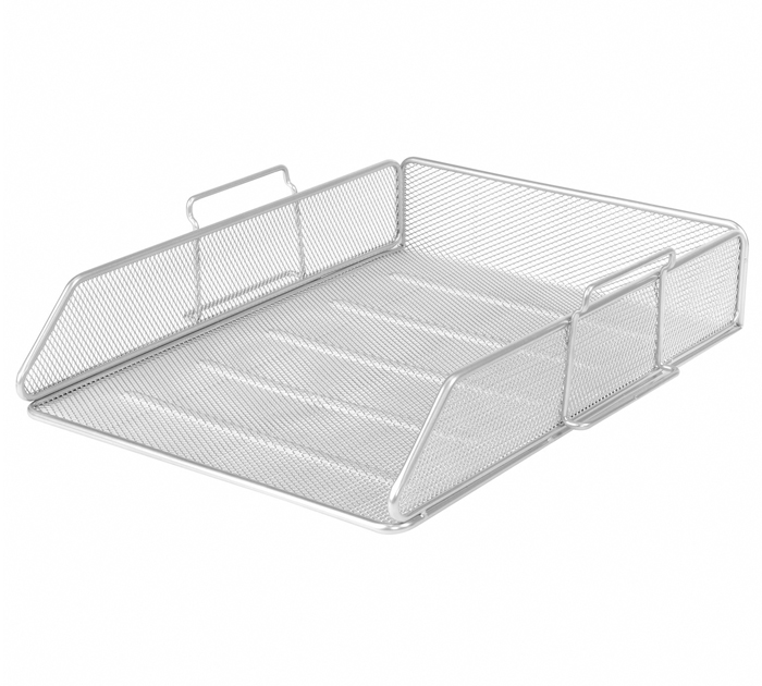 Модуль горизонтальный Brauberg «Germanium» серебристый, металлическая сетка