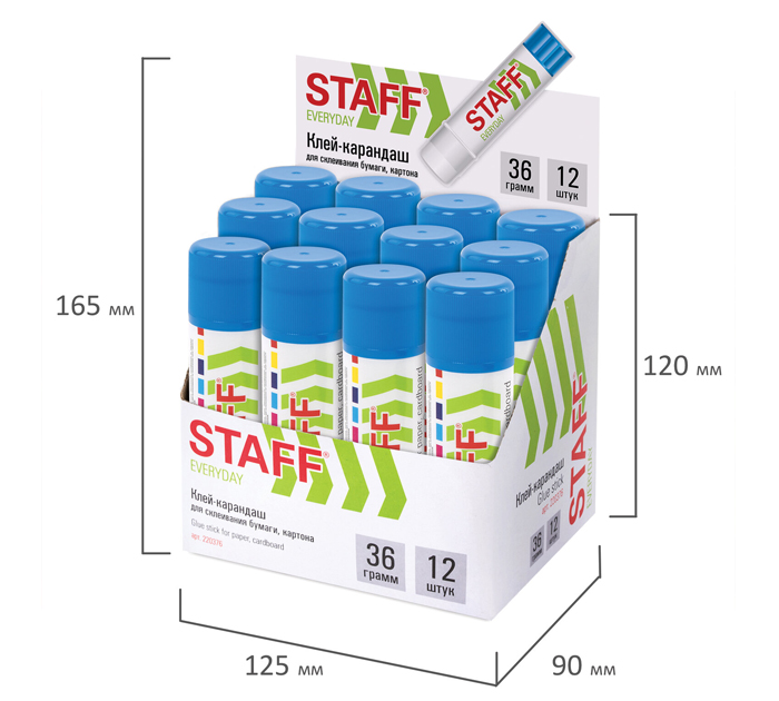 Клей-карандаш Staff 36г