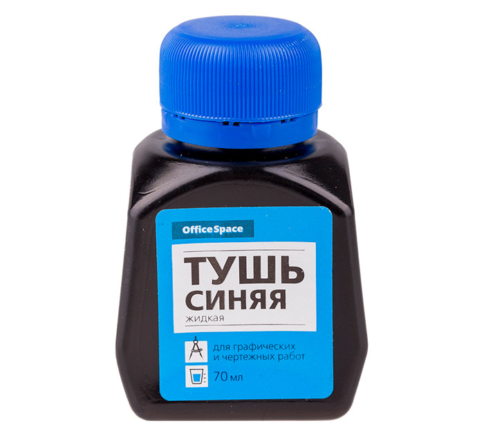 Тушь Office Space синяя, 70мл