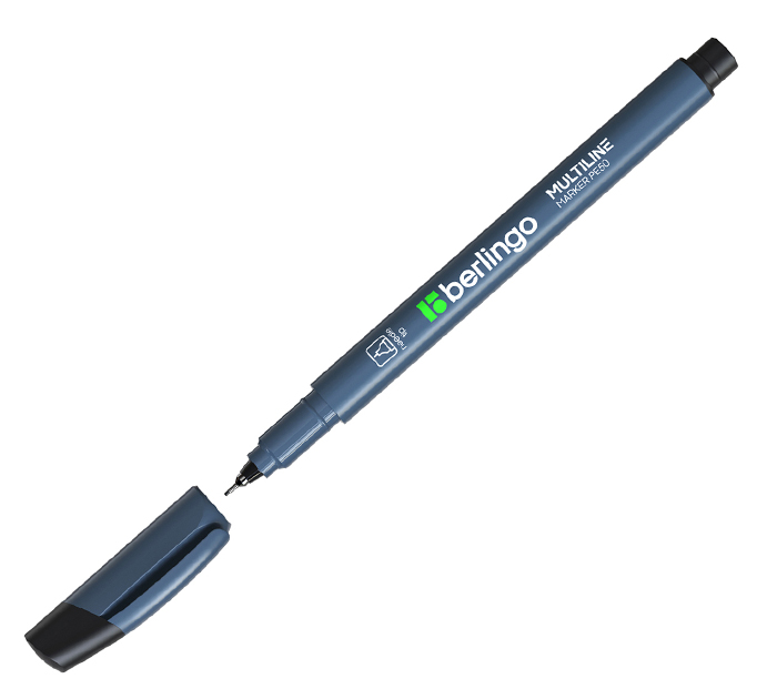 Маркер для CD дисков Berlingo черный, 0,5мм