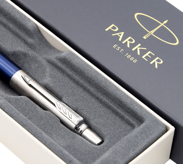 Ручка подарочная шариковая Parker «Jotter Royal Blue CT» синий стержень, узел 1.0мм