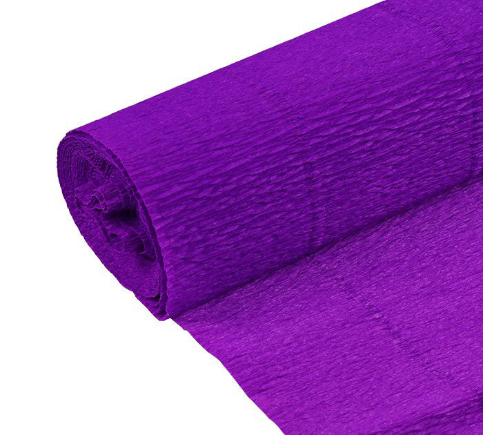 Бумага креповая Darvish 50х200см, фиолетовая