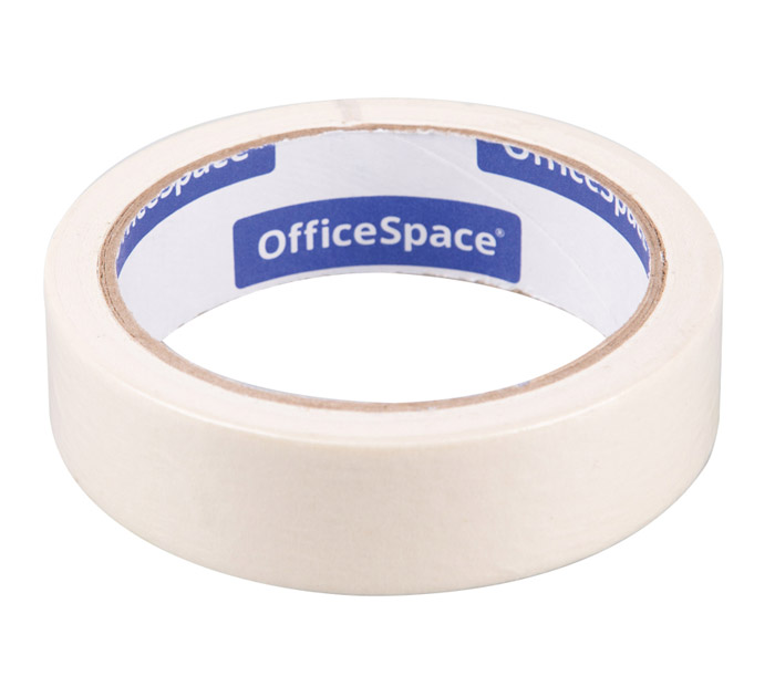 Скотч бумажный Office Space 25мм, 25м