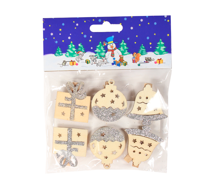 Набор елочных украшений  6шт, 14см