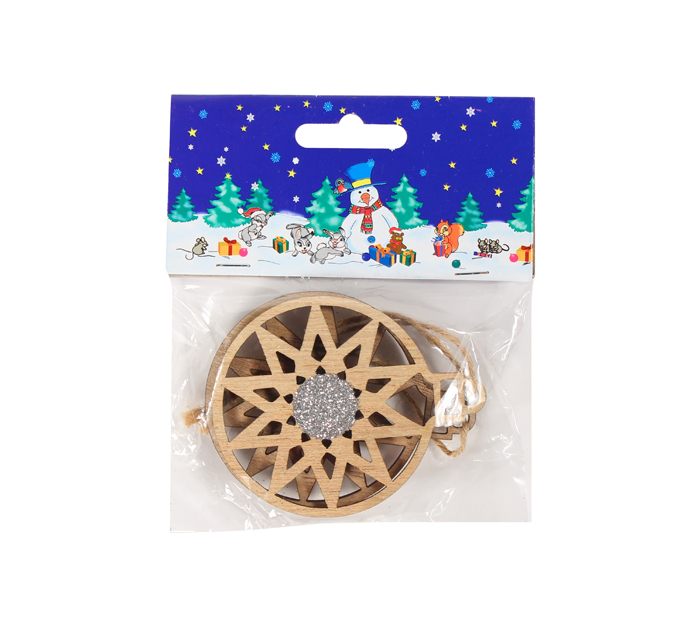 Елочное украшение  «Шары», 12см, в ассортименте, 2шт