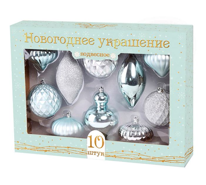 Набор пластиковых шаров  ассорти, 10шт