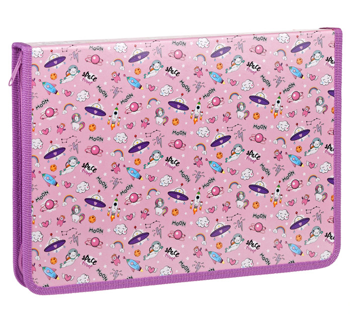 Папка для труда ArtSpace «Space travel» А4, на молнии, 1 отделение