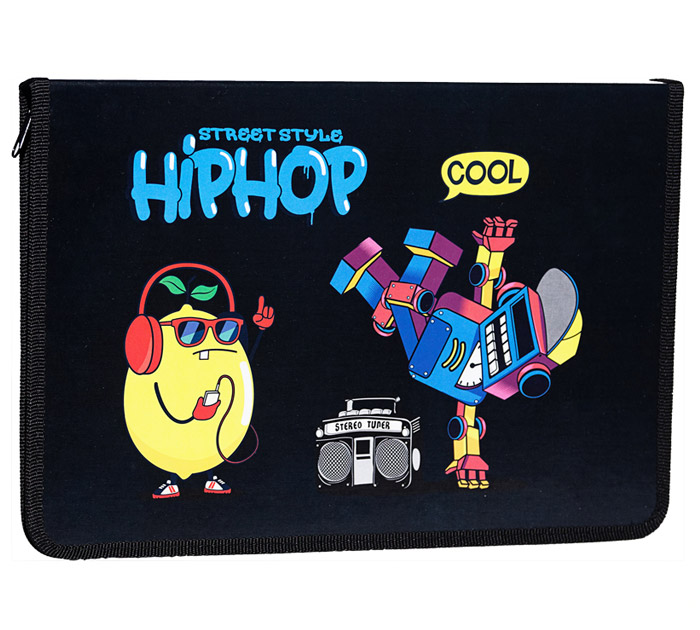 Папка для труда ArtSpace «Street style» А4, на молнии, 1 отделение