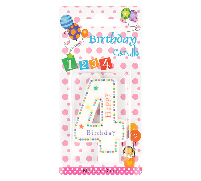 Свеча Цифра 4