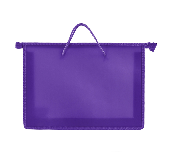 Папка-портфель пластиковый Пифагор А4, на молнии, 1 отделение