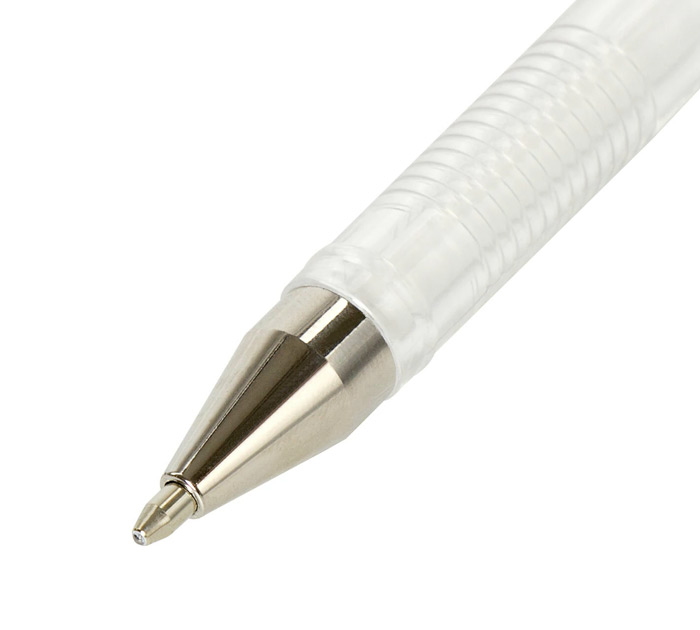 Ручка гелевая Brauberg «White Pastel» белый стержень, 1.0мм