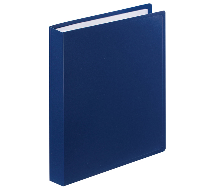 Папка с файлами Staff А4, 60 карманов, пластиковая, синяя, 500мкм