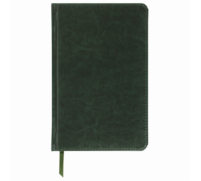 Ежедневник недатированный Brauberg Imperial A5, зеленый, кожзам, 320стр
