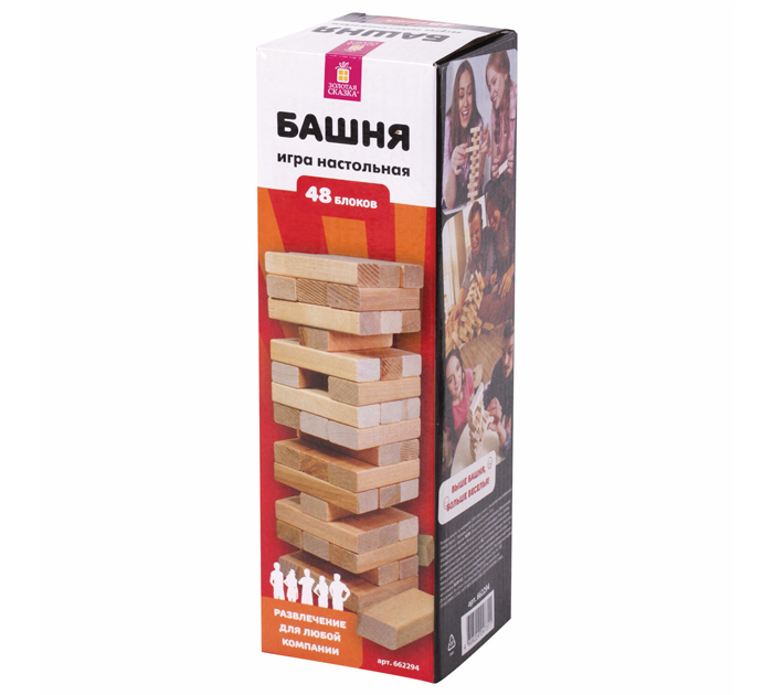 Игра настольная Золотая сказка «Башня» от 14-ти лет