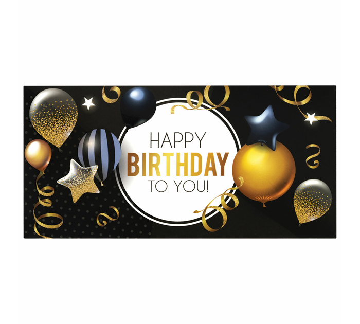 Открытка Золотая сказка «Happy Birthday to you!» для денег, 166х82мм