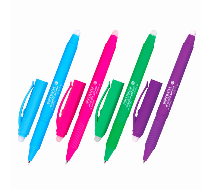 Ручка гелевая стираемая Brauberg «Soft&silk fruity» синий стержень, узел 0.7мм, линия письма 0.5мм