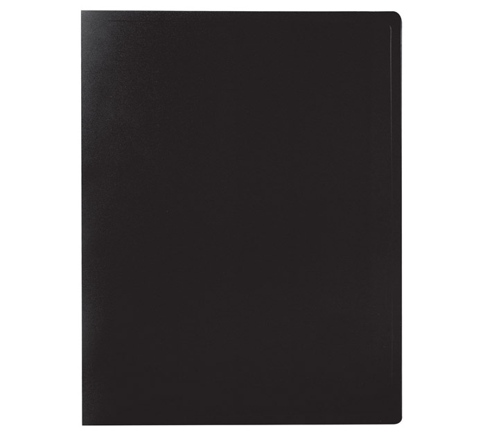 Папка с файлами Staff А4, 20 карманов, пластиковая, черная, 500мкм