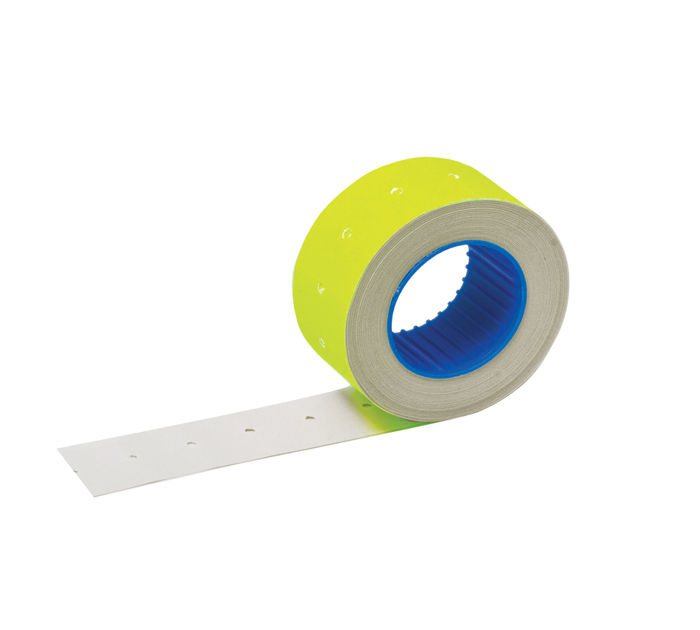 Этикет-лента Brauberg 21х12 мм, однострочная, прямоугольная, желтая, 600 этикеток