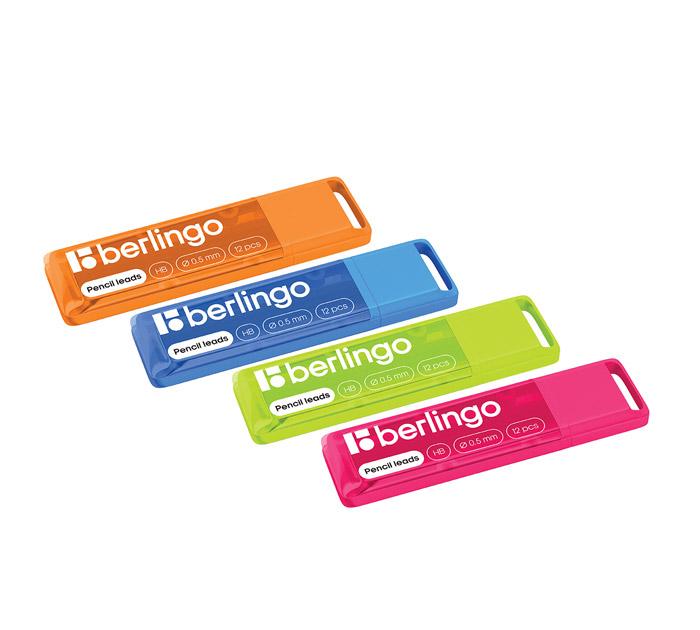 Грифель Berlingo HB, 0.5мм, 12шт