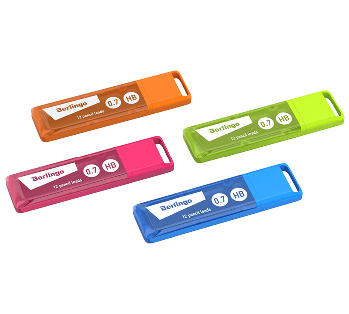 Грифель Berlingo HB, 0.7мм, 12шт