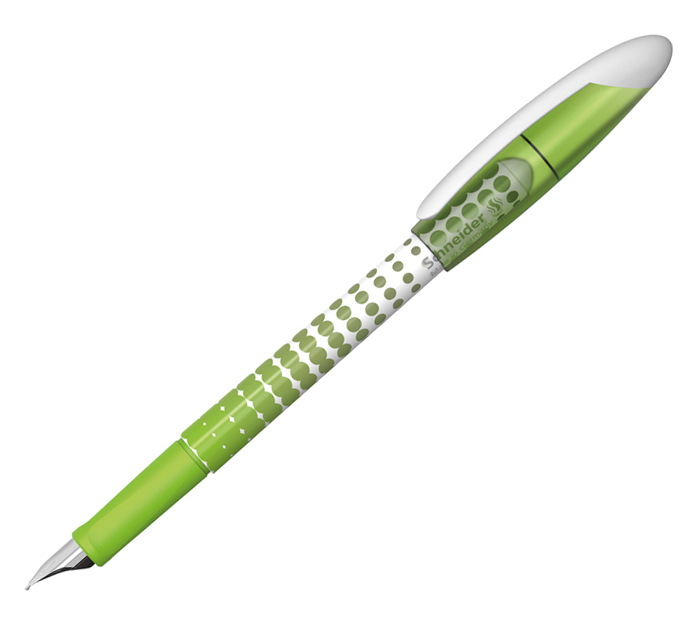 Ручка перьевая Schneider «Voyager» синяя, линия письма 0.42мм, зеленый корпус