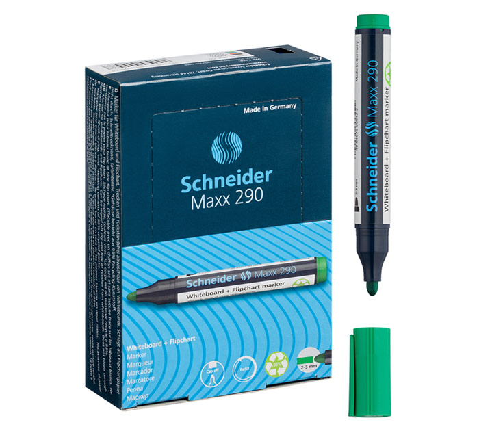 Маркер для белой доски Schneider «Maxx 290» зеленый, 3мм