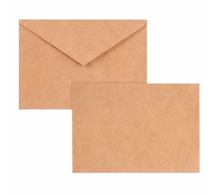 Конверт 114 х 162 мм С6, крафт, с клеевым слоем, треугольный клапан