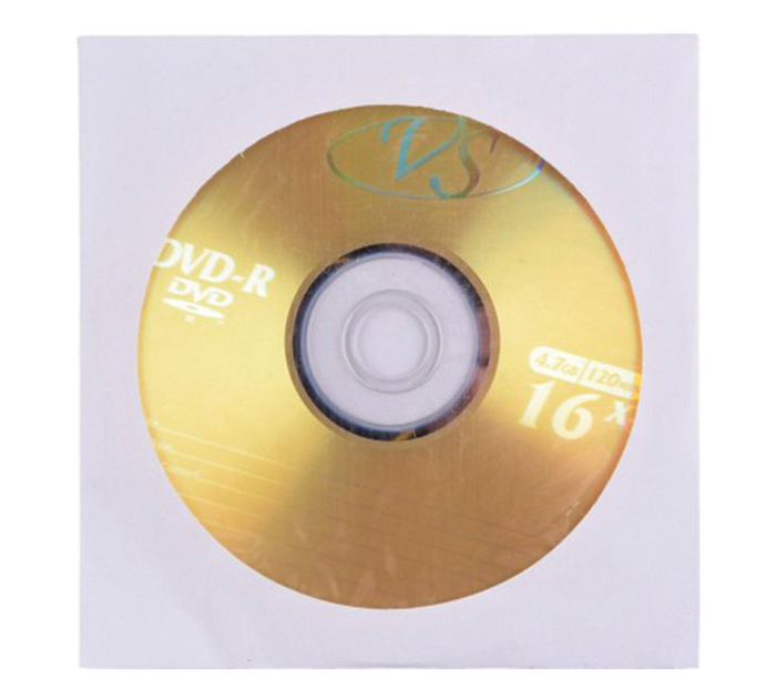 Диск DVD-R   4.7 Гб  16x +конверт VS