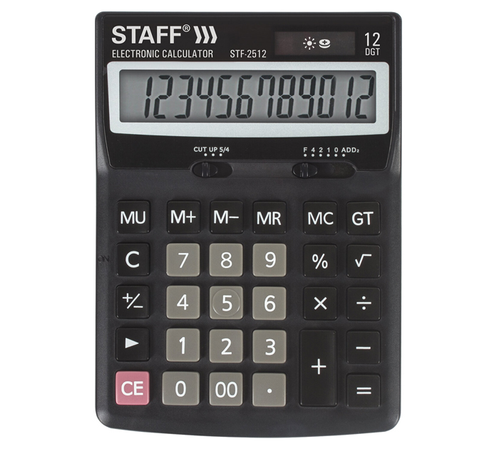 Калькулятор 12 разрядов Staff 