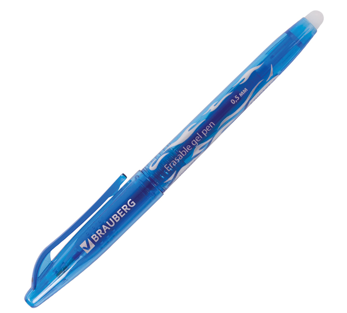 Ручка гелевая стираемая Brauberg синий стержень, 0.5 мм