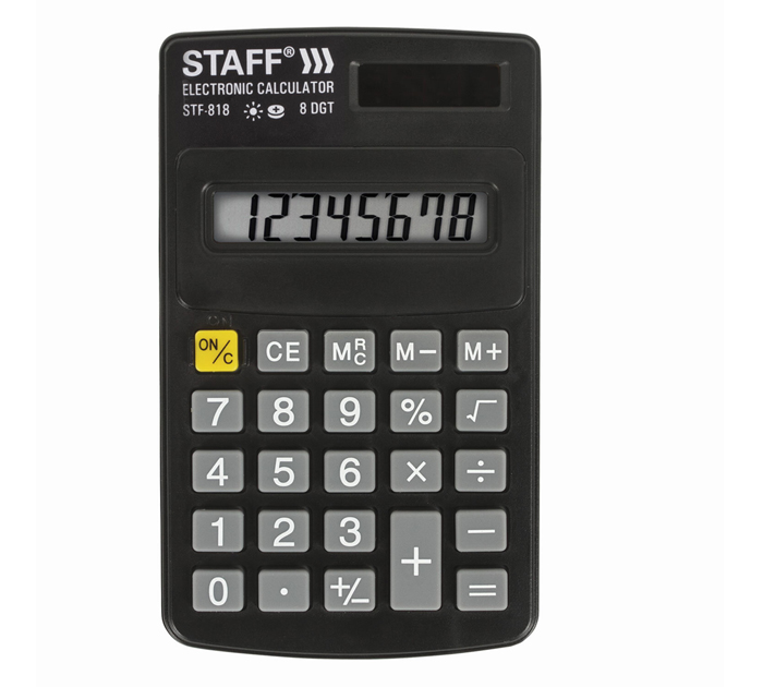 Калькулятор 8 разрядов Staff 