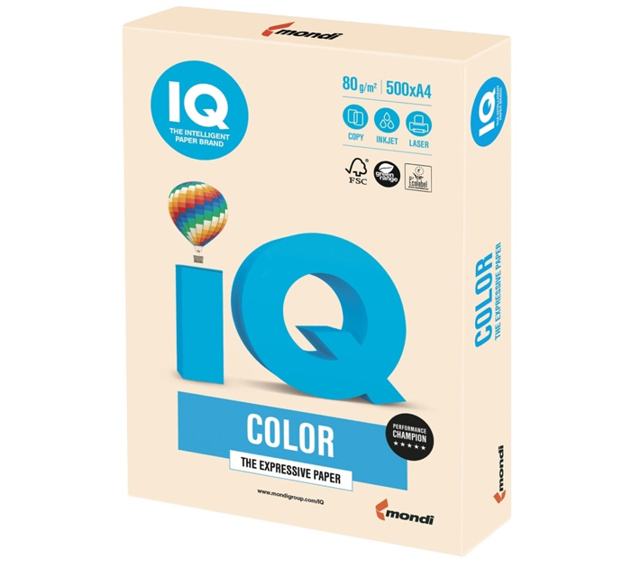 Бумага цветная IQ Color А3, 80 г/м², 500л