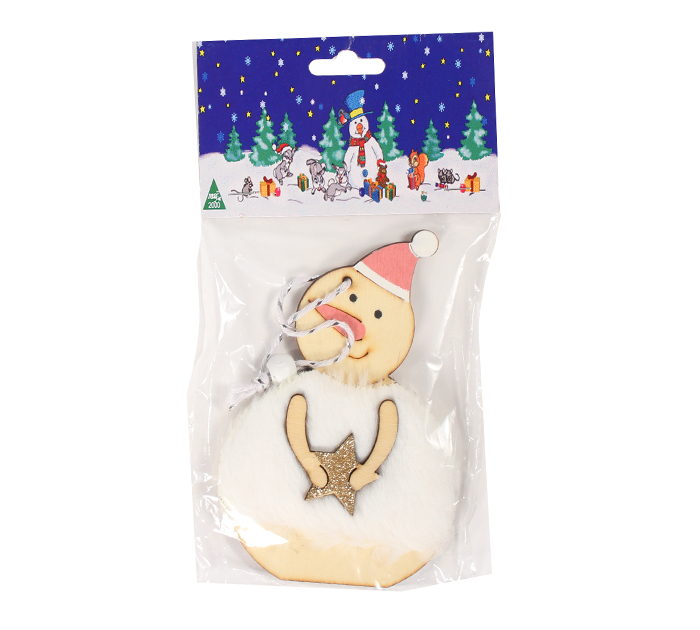 Елочное украшение  «Снеговик», 12см, в ассортименте