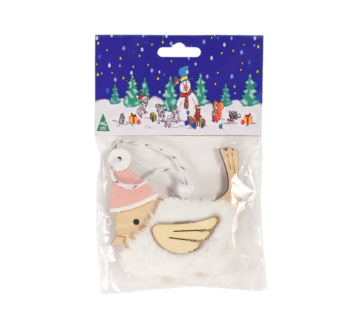 Елочное украшение  «Птица», 11см, в ассортименте