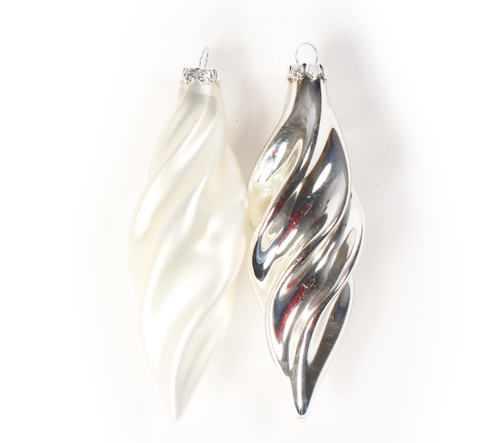 Елочное украшение  «Сосульки», 11см, 2шт