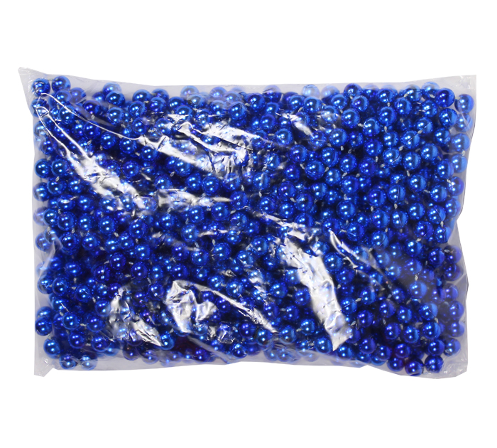 Бусы елочные  синие, d10мм, 12м