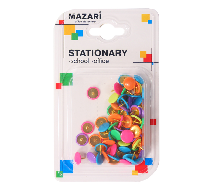 Кнопки Mazari цветные, 80шт