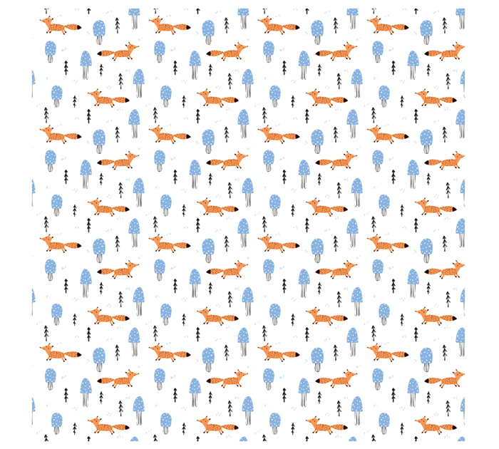 Бумага подарочная Meshu «Foxes» 70х100см