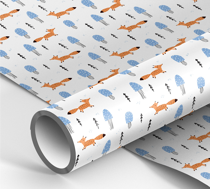Бумага подарочная Meshu «Foxes» 70х100см