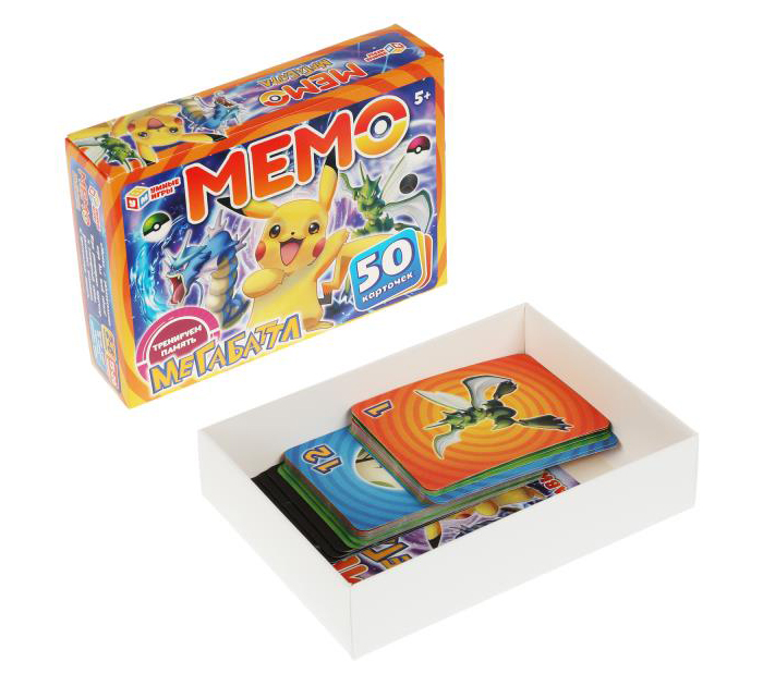 Игра настольная Умные игры «Мега баттл Мемо» тренируем память, 50 карточек, от 5-ти лет