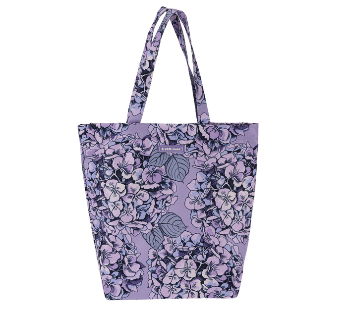 Сумка-шоппер Erich Krause «14L Hydrangea» на молнии, 39х38х12см