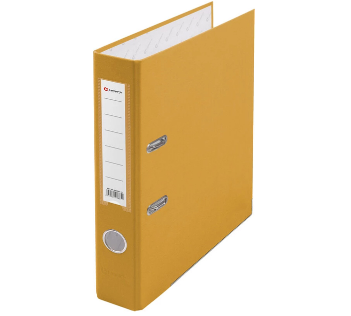 Папка-регистратор Lamark А4, ширина корешка - 50мм, желтая