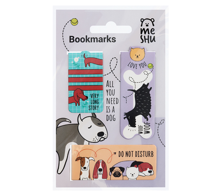 Закладка для книг Meshu «Best friend» магнитная, 3шт
