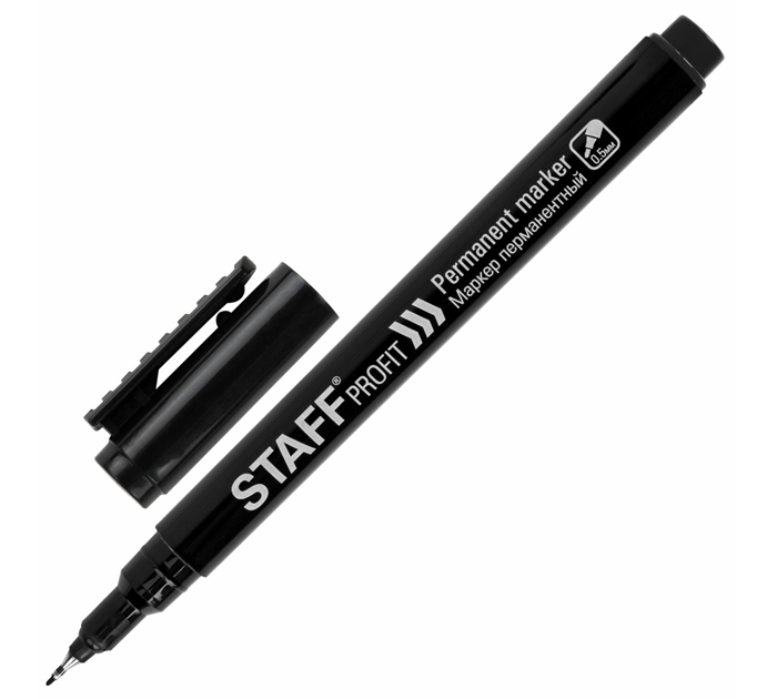 Маркер перманентный Staff «Profit» черный, 0.5мм