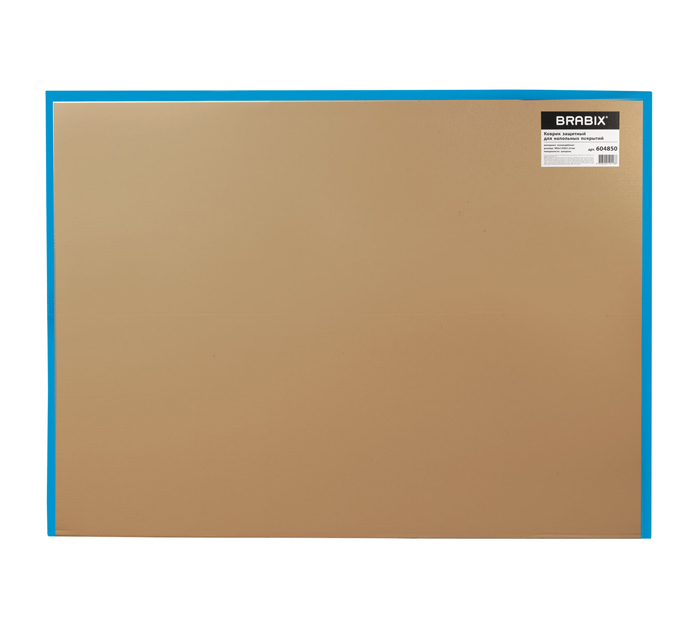 Коврик Brabix защитный, для напольных покрытий, поликарбонат, шагрень, 1.8мм, 90х120см