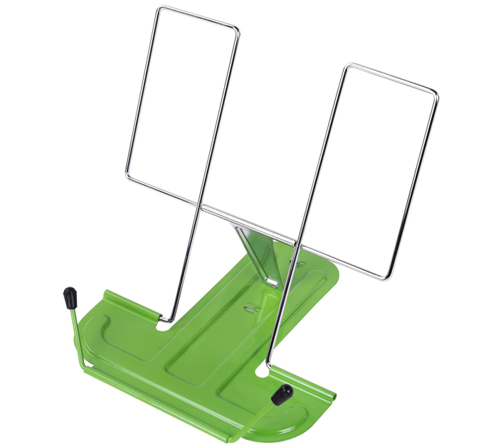 Подставка для книг Brauberg металлическая, зеленая