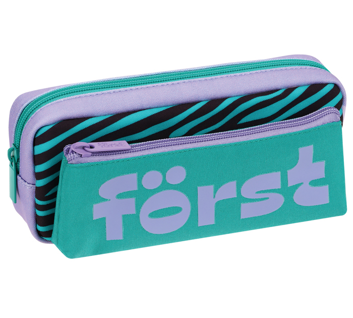 Пенал-косметичка Forst «Animal pattern» 2в1, 205х80х40мм, съемная косметичка на липучке