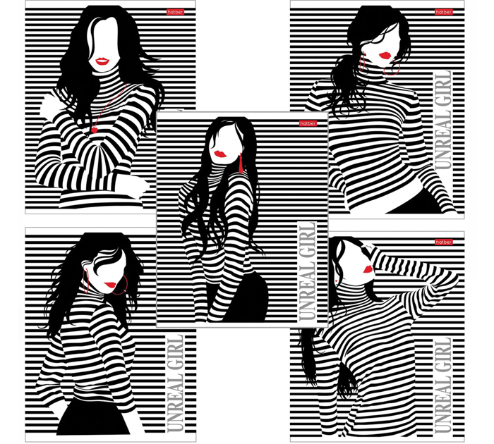 Тетрадь А5 48л  клетка, Hatber «Удивительные девушки»