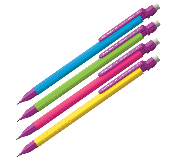 Карандаш автоматический Berlingo «Color» 0.5мм, с ластиком